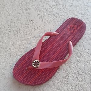 TORY BURCH TT Charm Pink Flip Flop